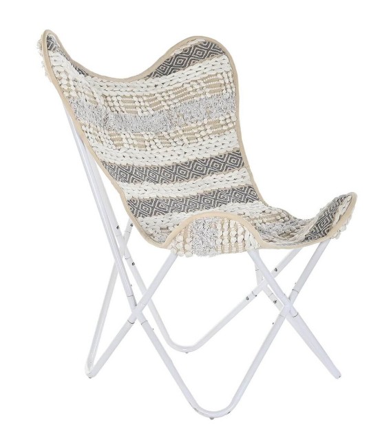 SILLÓN MARIPOSA CUZCO METAL Y TEXTIL MDMHOGAR