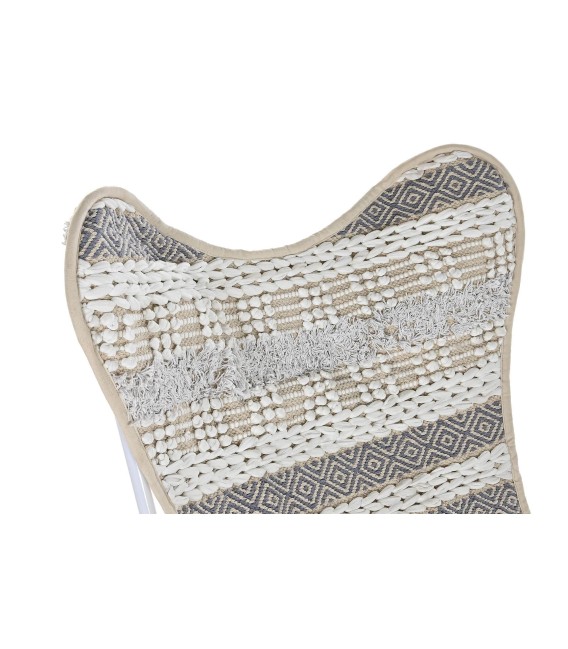 SILLÓN MARIPOSA CUZCO METAL Y TEXTIL MDMHOGAR