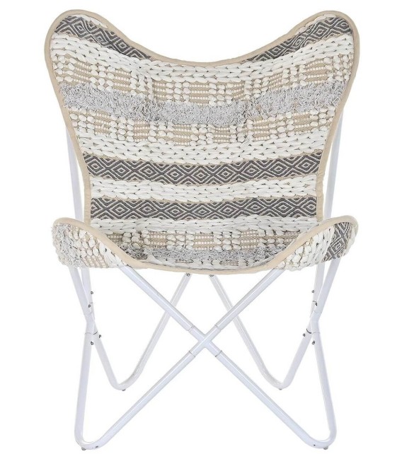 SILLÓN MARIPOSA CUZCO METAL Y TEXTIL MDMHOGAR