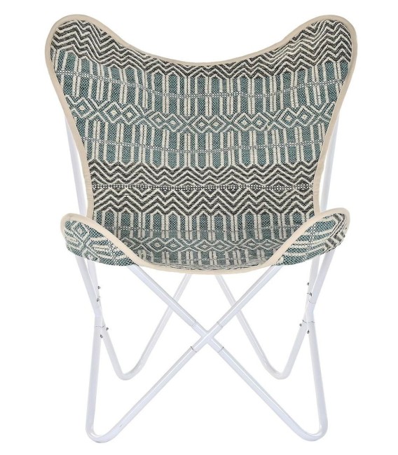SILLÓN MARIPOSA IGUAZÚ METAL Y TEXTIL MDMHOGAR