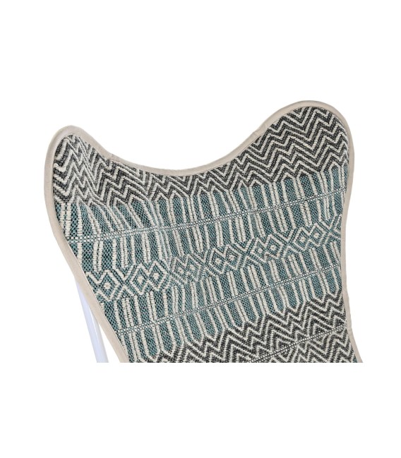 SILLÓN MARIPOSA IGUAZÚ METAL Y TEXTIL MDMHOGAR