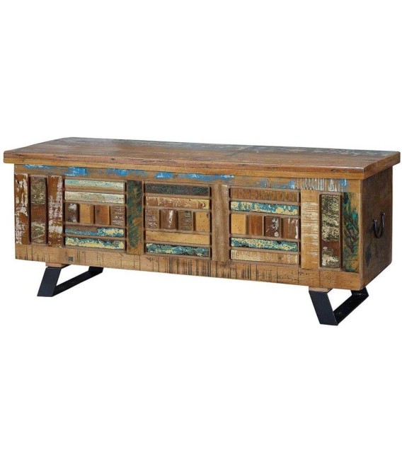 BAÚL MARES MADERA Y METAL 