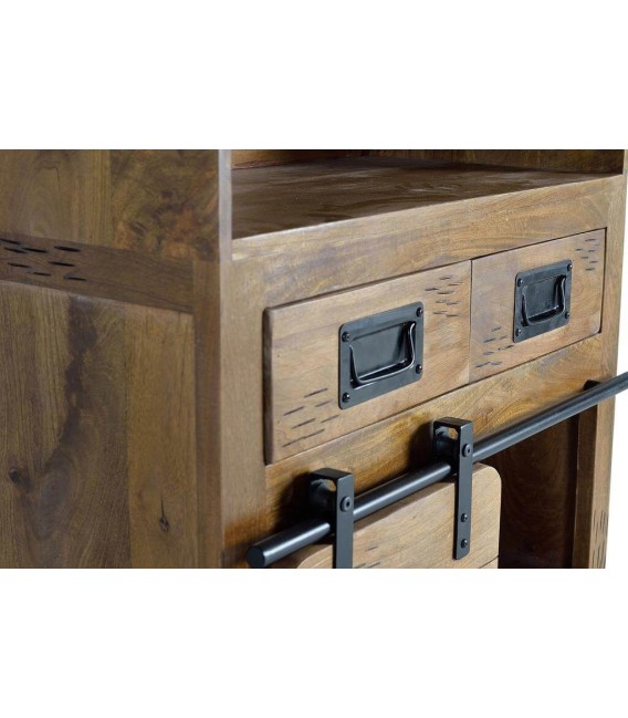 MUEBLE BAR CHICAGOM MADERA Y METAL 