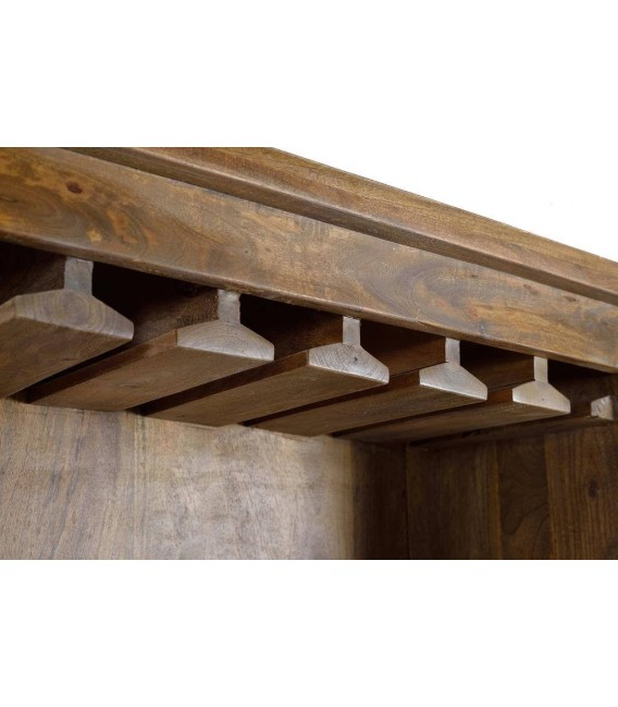 MUEBLE BAR CHICAGOM MADERA Y METAL 