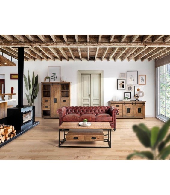 APARADOR CHICAGO MADERA Y METAL MDMHOGAR