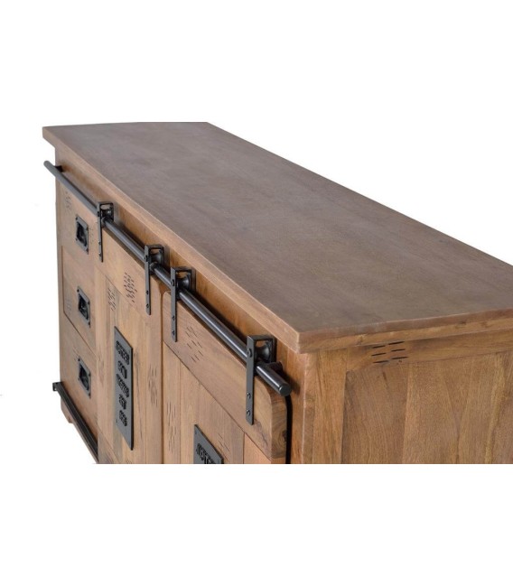 APARADOR CHICAGO MADERA Y METAL MDMHOGAR