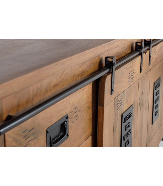 APARADOR CHICAGO MADERA Y METAL MDMHOGAR