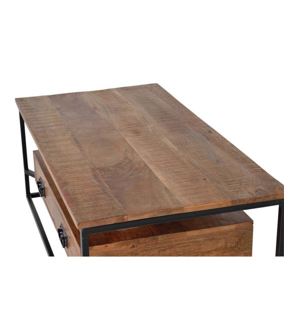 MESA DE CENTRO CHICAGO MADERA Y METAL