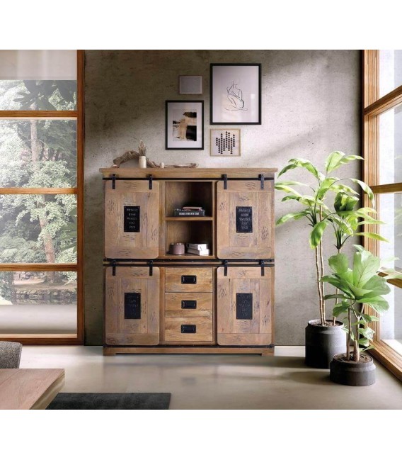 ARMARIO ALACENA CHICAGO MADERA Y METAL