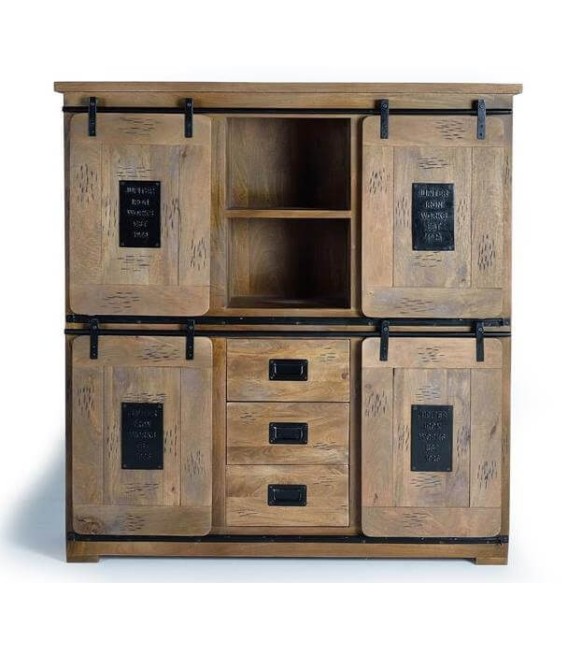 ARMARIO ALACENA CHICAGO MADERA Y METAL