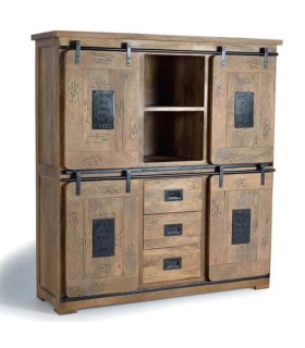 ARMARIO ALACENA CHICAGO MADERA Y METAL