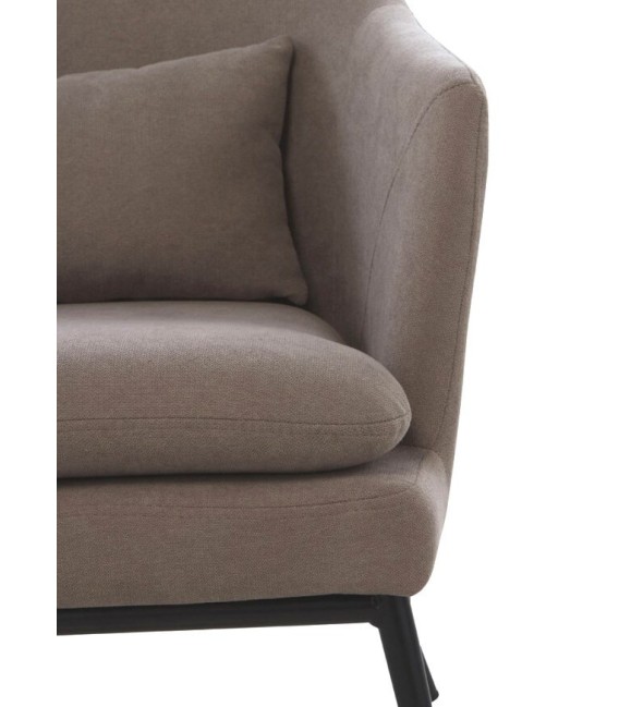 SILLÓN ORLY TAUPE TEXTIY Y METAL 