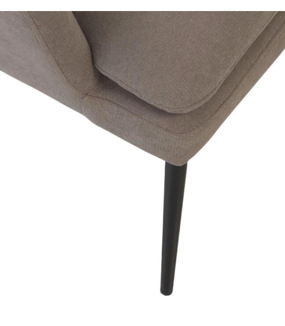 SILLÓN ORLY TAUPE TEXTIY Y METAL 