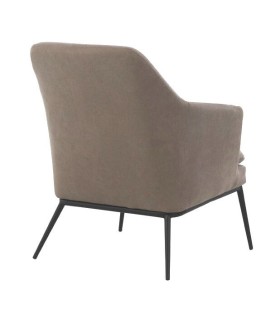SILLÓN ORLY TAUPE TEXTIY Y METAL 