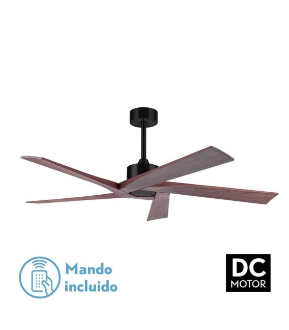 VENTILADOR DC NADIR MADERA Y METAL NOGAL 