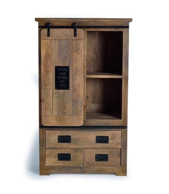 ARMARIO ALACENA CHICAGO 1 MADERA Y METAL