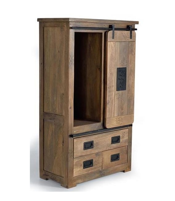 ARMARIO ALACENA CHICAGO 1 MADERA Y METAL