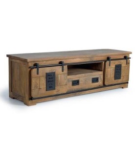 MUEBLE DE TV CHICAGO  MADERA Y METAL MDMHOGAR