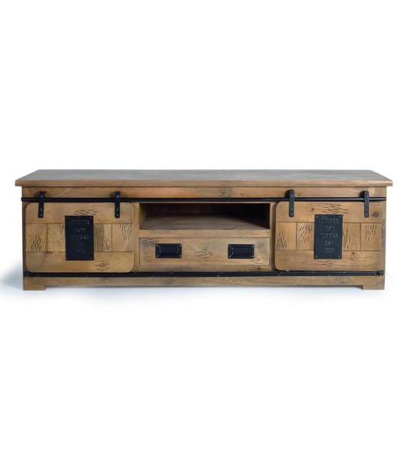 MUEBLE DE TV CHICAGO  MADERA Y METAL MDMHOGAR