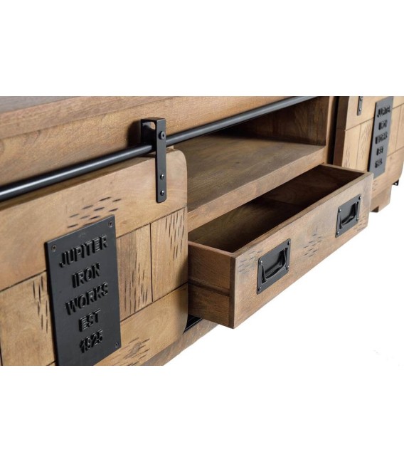 MUEBLE DE TV CHICAGO  MADERA Y METAL MDMHOGAR