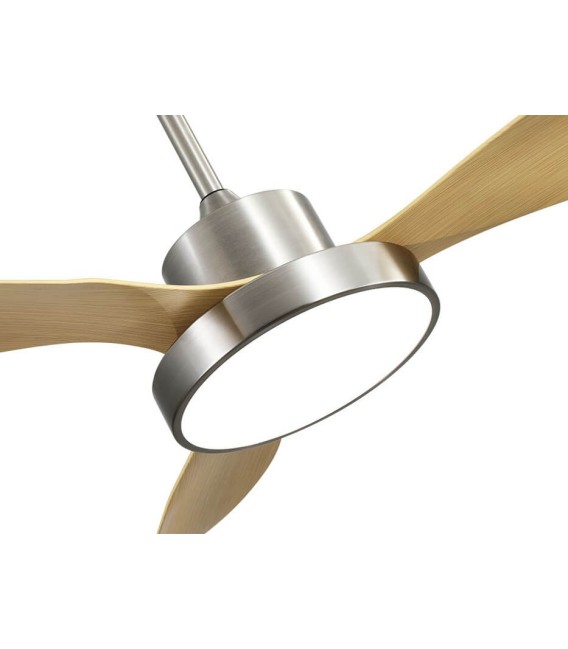 VENTILADOR DC HAYATE ABS Y METAL NÍQUEL