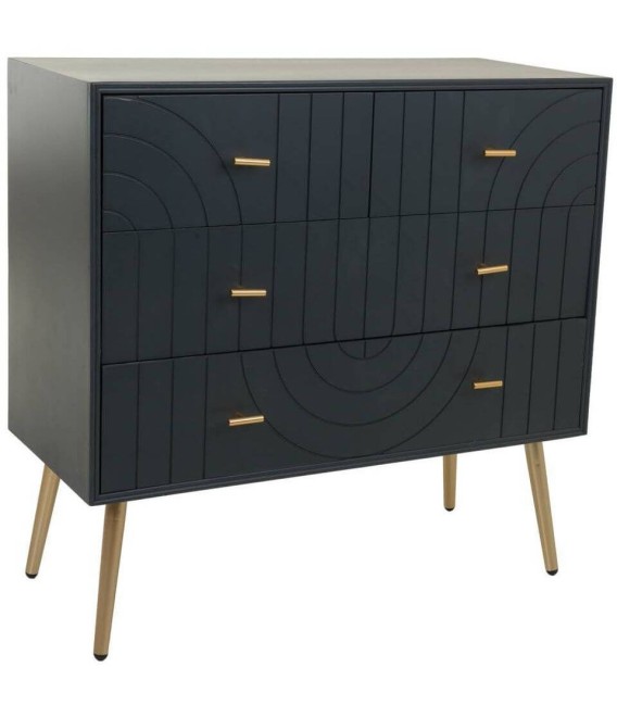 CÓMODA NEO MADERA Y METAL MDMHOGAR