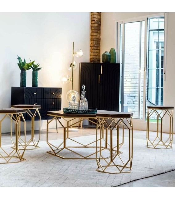 CÓMODA NEO MADERA Y METAL MDMHOGAR