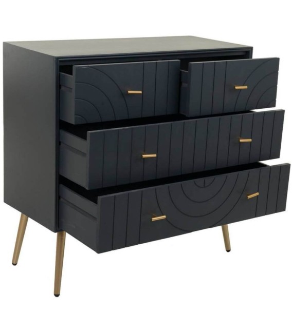 CÓMODA NEO MADERA Y METAL MDMHOGAR