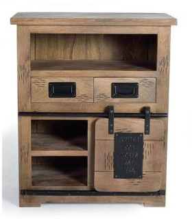 TAQUILLÓN CHICAGO MADERA Y METAL