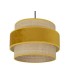 LÁMPARA DE TECHO REYES MOSTAZA 30 Ø ARPILLERA Y TEXTIL