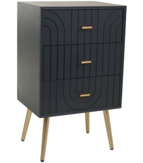 MESITA DE NOCHE NEO MADERA Y METAL 