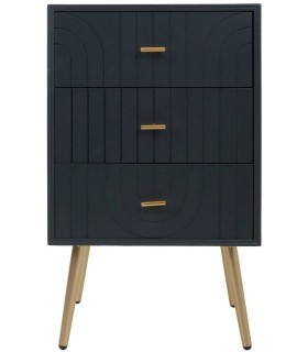 MESITA DE NOCHE NEO MADERA Y METAL 