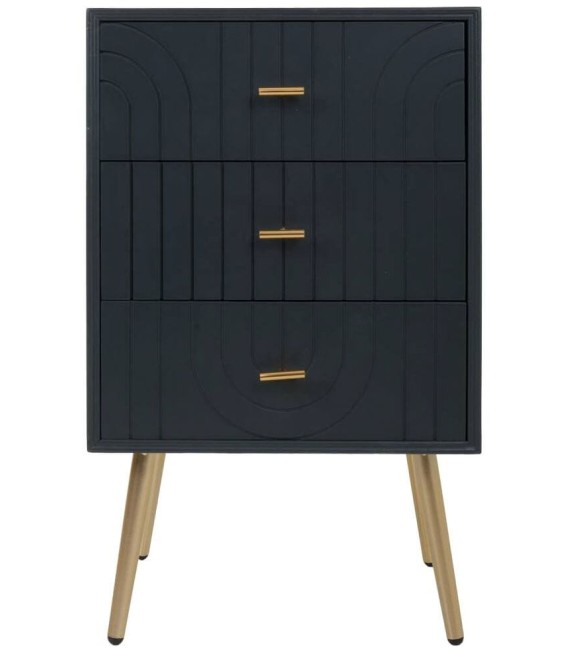 MESITA DE NOCHE NEO MADERA Y METAL 