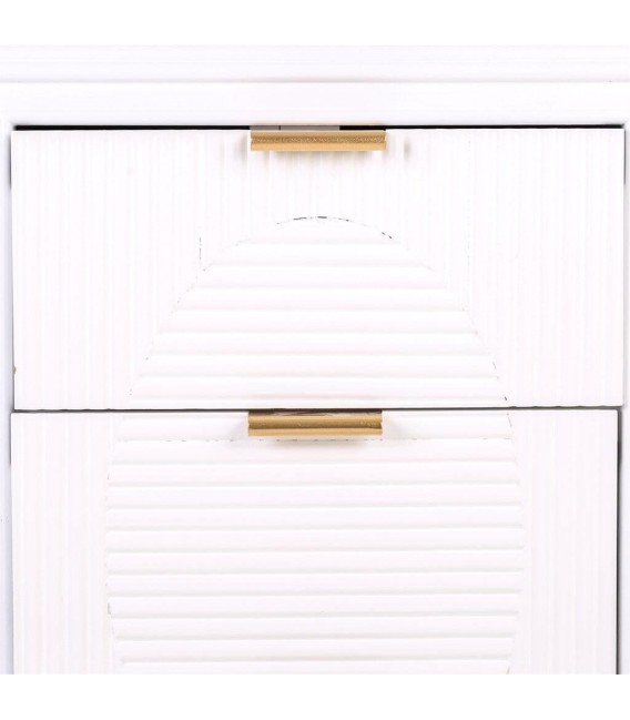 MESITA DE NOCHE NEO BLANCO MADERA Y METAL 