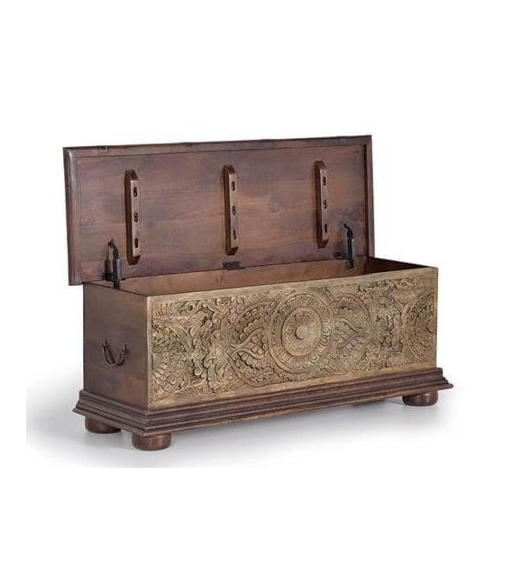 BAÚL PANGEA MADERA Y METAL 