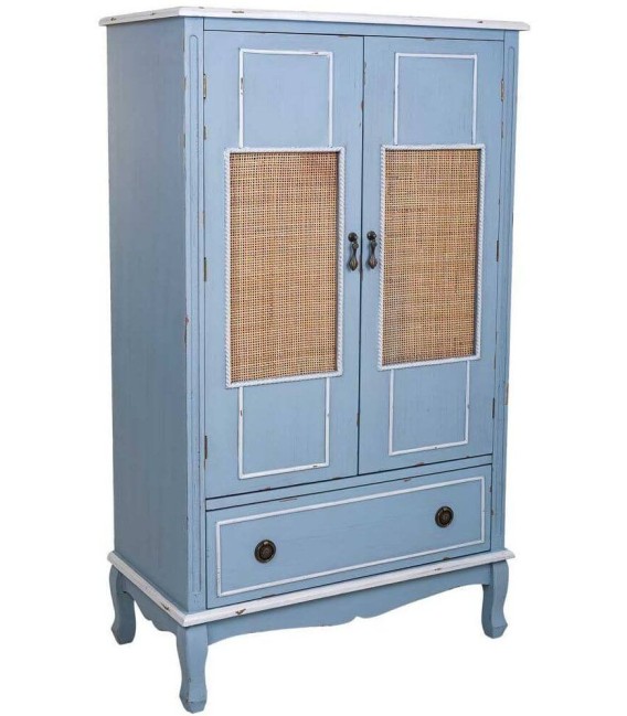 ARMARIO ATENEA MADERA Y RATÁN 