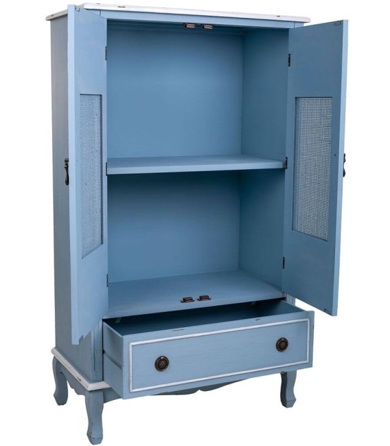 ARMARIO ATENEA MADERA Y RATÁN 