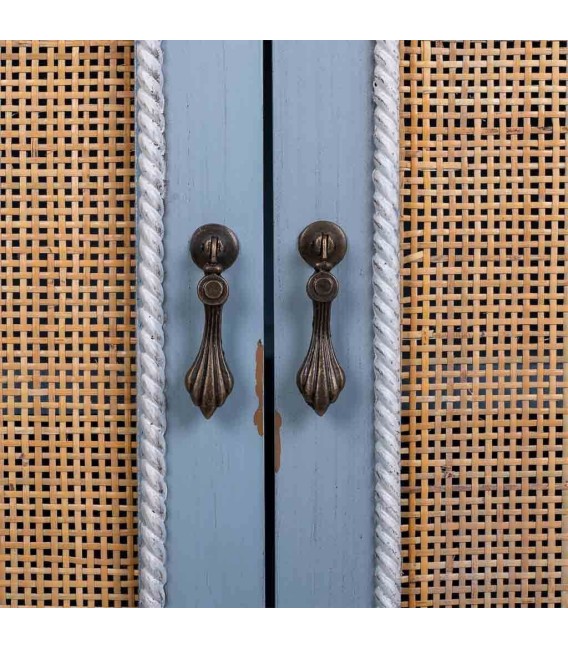 ARMARIO ATENEA MADERA Y RATÁN 