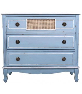 CÓMODA ATENEA MADERA Y RATÁN MDMHOGAR