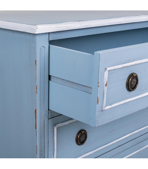 CÓMODA ATENEA MADERA Y RATÁN MDMHOGAR