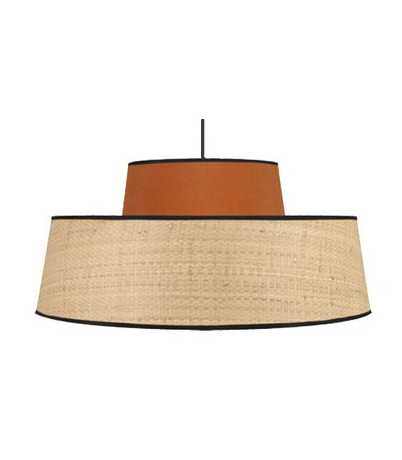 LÁMPARA DE TECHO JIA 50 Ø CALABAZA TEXTIL MDMHOGAR