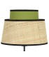 LÁMPARA DE SOBREMESA JIA 20 Ø VERDE TEXTIL MDMHOGAR