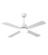 VENTILADOR DC HUPE METAL Y MADERA BLANCO