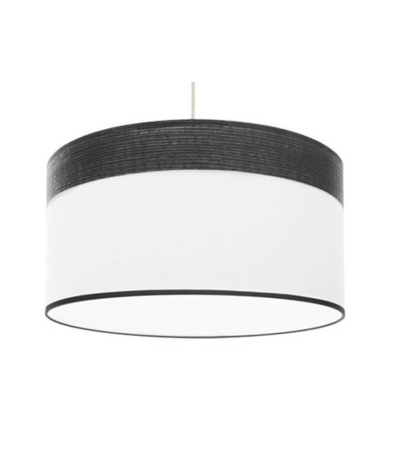 LÁMPARA DE TECHO CLOE 50 Ø METAL Y TEXTIL ROBLE NEGRO MDMHOGAR