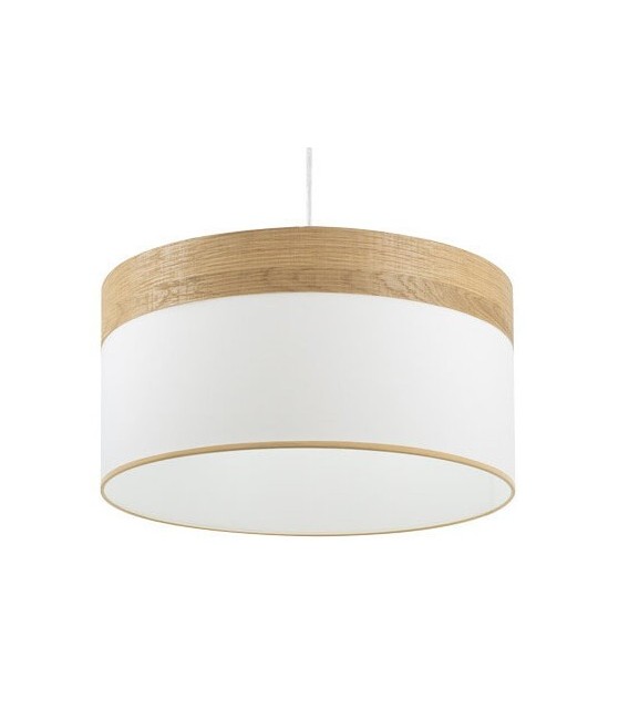 LÁMPARA DE TECHO CLOE 40 Ø METAL Y TEXTIL ROBLE MDMHOGAR