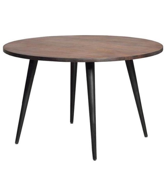 MESA DE COMEDOR COOL MANDALA 120 Ø MADERA Y METAL
