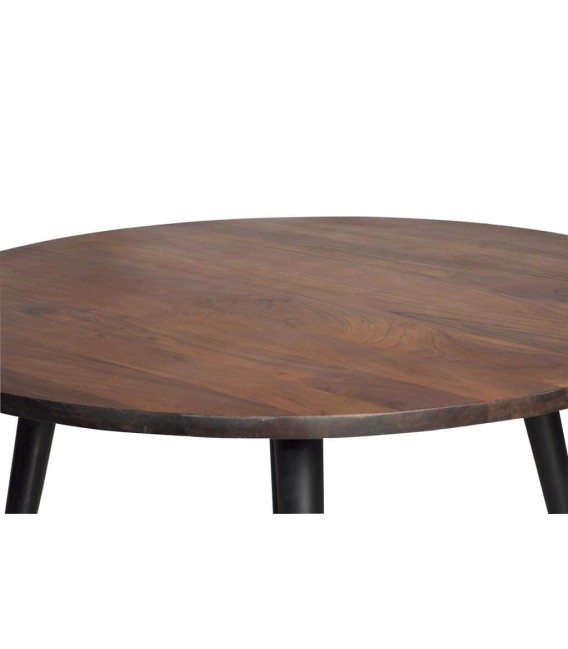 MESA DE COMEDOR COOL MANDALA 120 Ø MADERA Y METAL