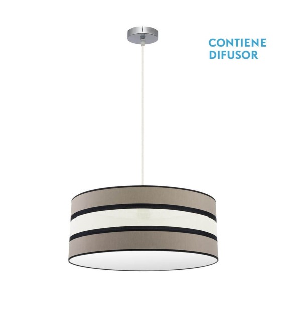 LAMPARA DE TECHO KARLA 60 Ø BEIGE 