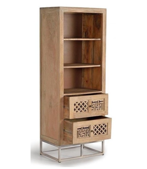 LIBRERÍA MAMBA MADERA Y METAL MDMHOGAR