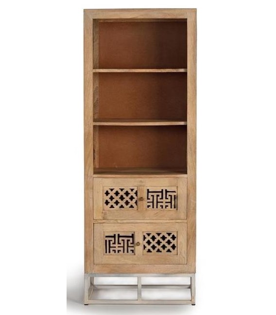 LIBRERÍA MAMBA MADERA Y METAL MDMHOGAR